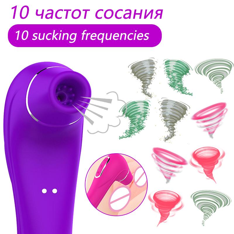 Clit Suck Vibrator Nipple Sucking Clitoris Stimulator for Women Oral Sex Erotic Masturbator Sex Toy G-Spot Vibrator for Couple Adult