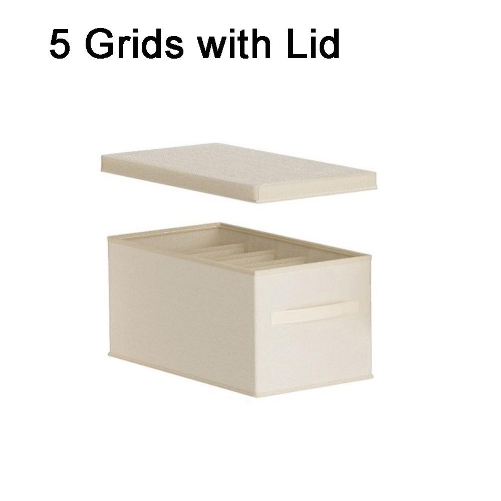 Large Capacity 5 Grids Handbag Storage Box Folding Handbag Organizer Wardrobe
