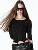 2000Akaibeuseu Xena Corset Top (Black)