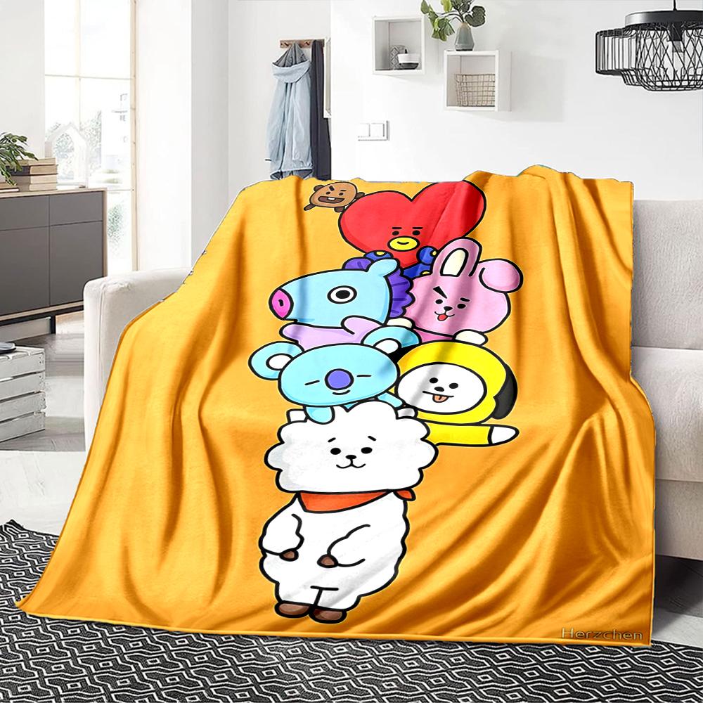 Music Box Adventure Flannel blanket, soft and warm, suitable for beds and sofas, all seasons, portable travel blanket. 0730137