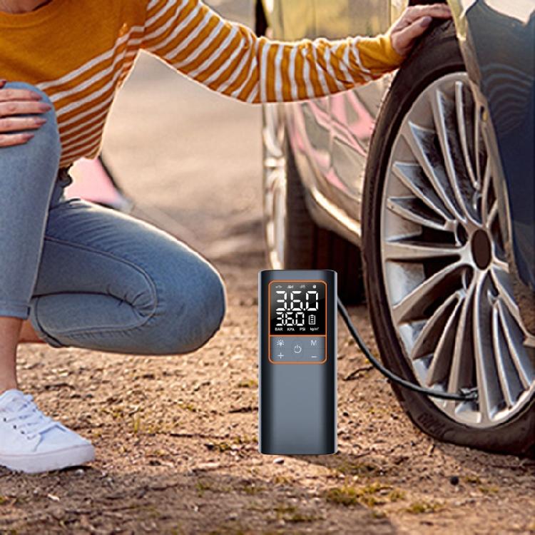 Digital Tire Inflator for Car Bike Motorcycle Car Air Compressor Pumps with LED Light Tire Inflator Type-C Rechargeable