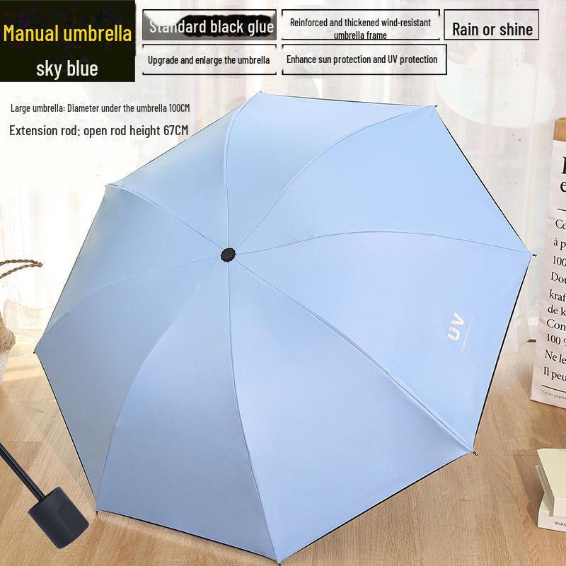 Parapluie pliant automatique pour femme avec protection UV et logo