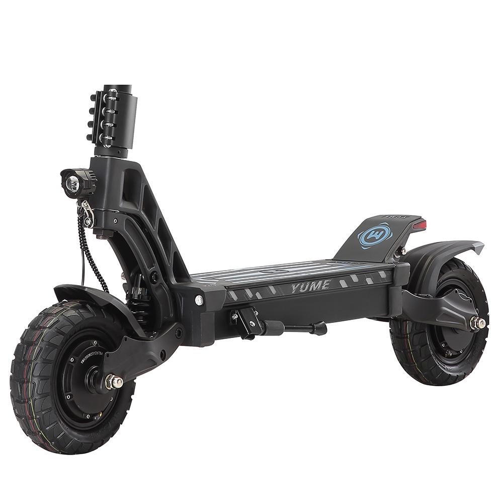 Skládací elektrická koloběžka YUME HAWK 10" 2000Wx2 Motor S NFC 60V 22.5AH Plně odpružená elektrická koloběžka pro dospělé Maximální rychlost 70 km/h Černá