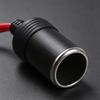 Vehicle Power Extension Cable with Male and Female Connectors, LED Power Indicator, and 12 V to 24 V Operation