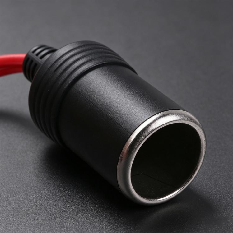 Vehicle Power Extension Cable with Male and Female Connectors, LED Power Indicator, and 12 V to 24 V Operation