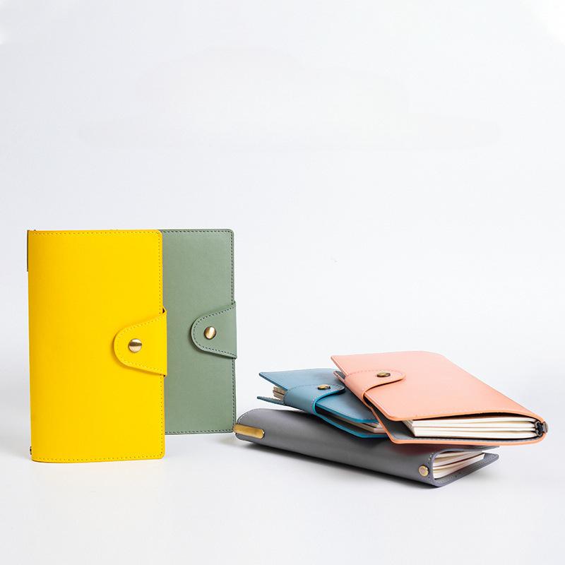 Multifunctional Notebook Portable A6 Handbook PU Leather Notebook Creative Kraft Paper Planner Sketchbook Agenda Diary Notebooks