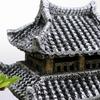 Jiangnan Water Town Fish Tank Landscape: Resin House & Yunhe Tower Aquarium Decor