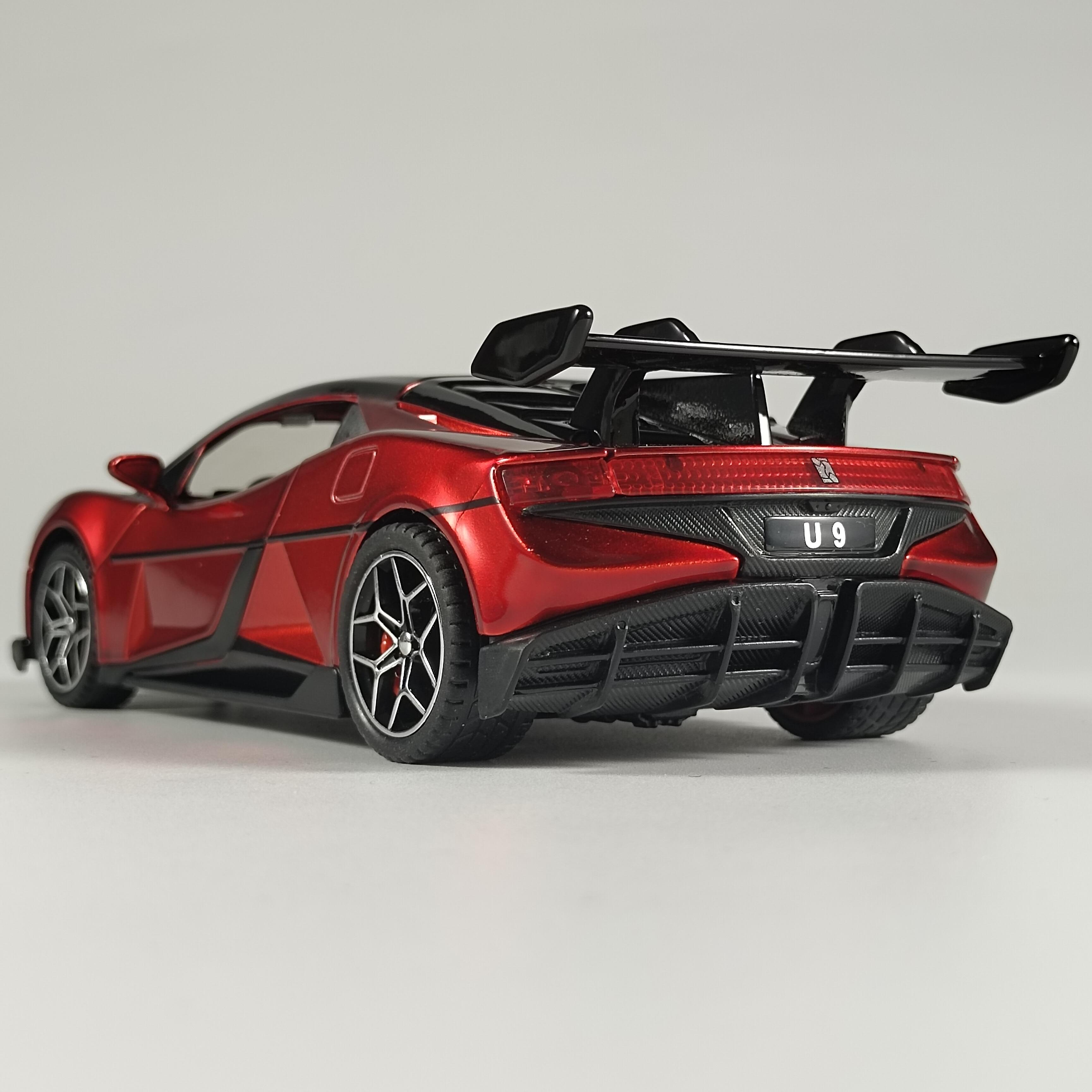 Bai Fen Bai Dolls And Toys Red 1:32 Byd Look Up U9 Pure Electric Performance Supercar Alloy Diecast Model Car Car Central Control Display Ornaments Decorations