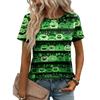Women's Loose Fit Casual Halloween Print T-Shirt Short Sleeve Crew Neck Comfortable Top for Daily Wear and Seasonal Outfits