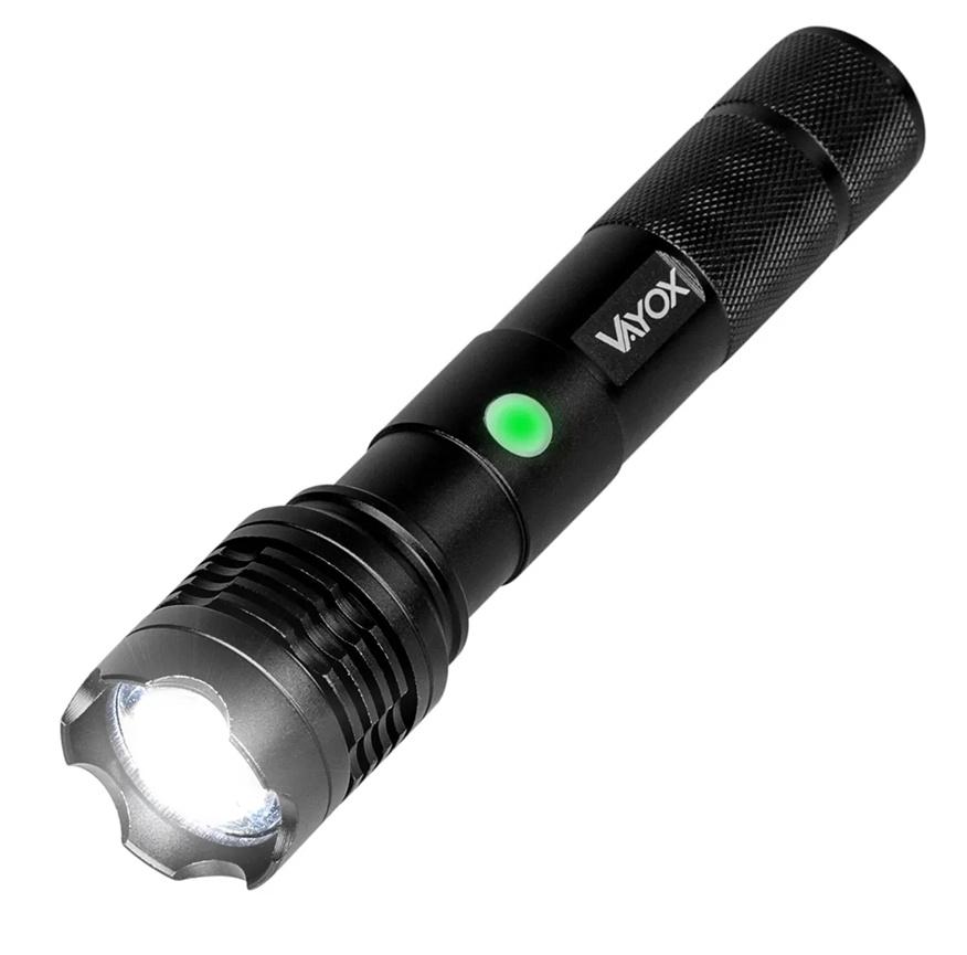 Classic Rechargeable Usb-C Tactical Flashlight Va0116 Vayox 800 Lumens