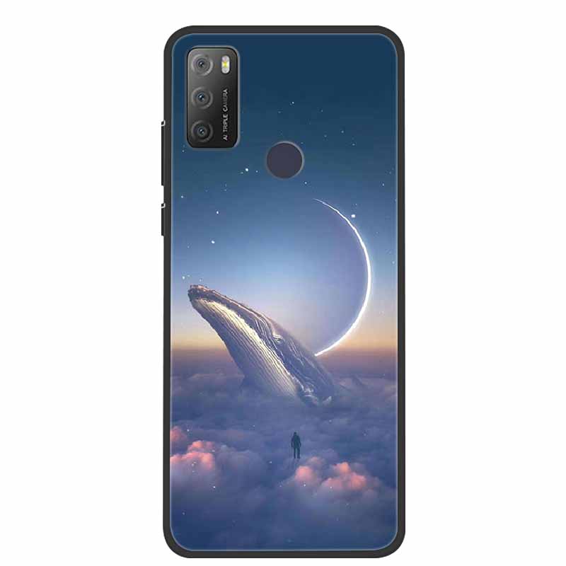 For Alcatel 1S 2021 Case Silicone Waterproof TPU Soft Phone Case For Alcatel 1S 1 S 2020 Capa Cartoon Coque Funda For 1SE 2020