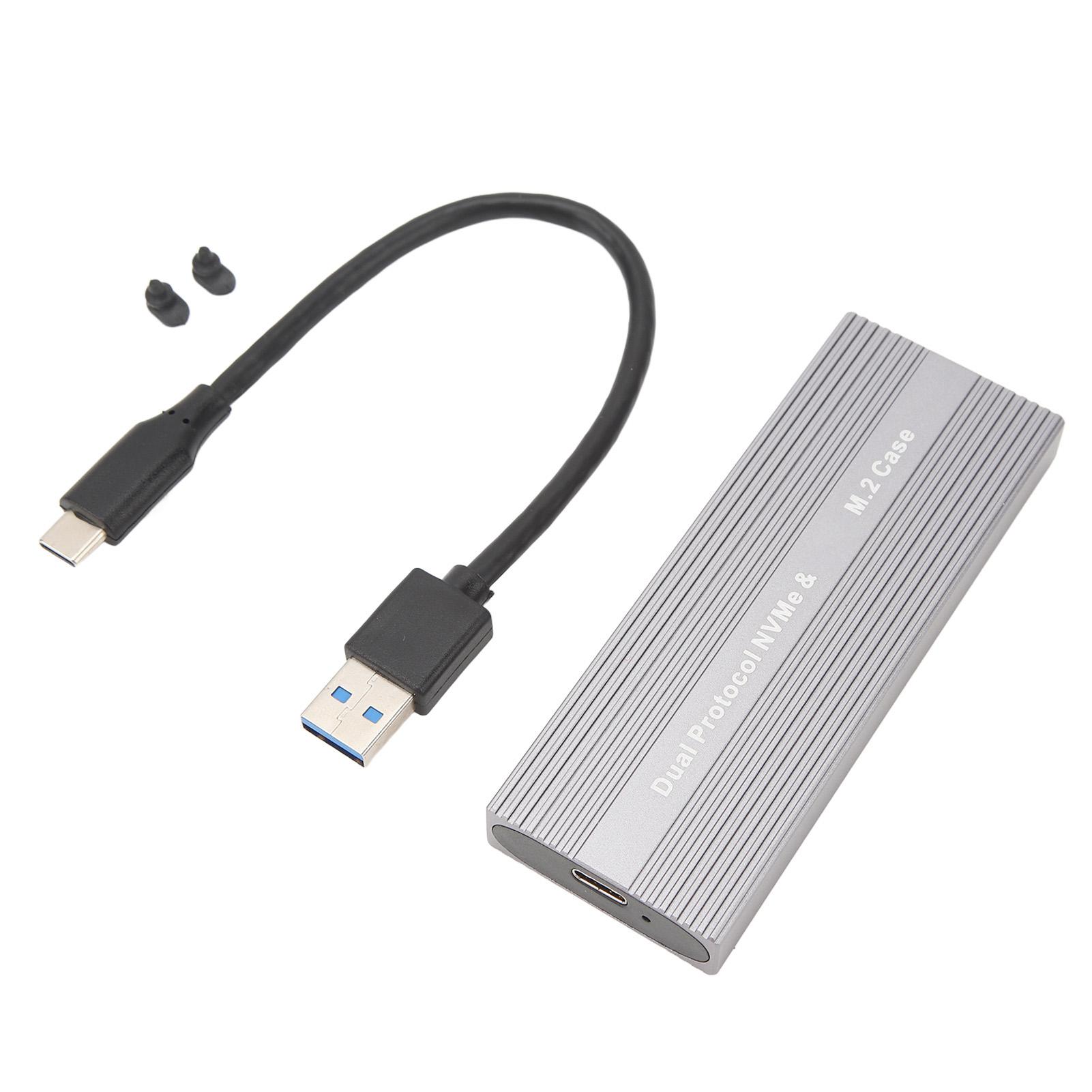 

Корпус для M.2 Nvme PCIE NGFF SATA SSD з портом Type C 10 Гбіт/с, сумісний з UASP, безінструментальний корпус для твердотільного накопичувача 2230