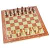 Classic Wooden Chess Board Game 3-in-1 Checkers Backgammon 48X48 Cm