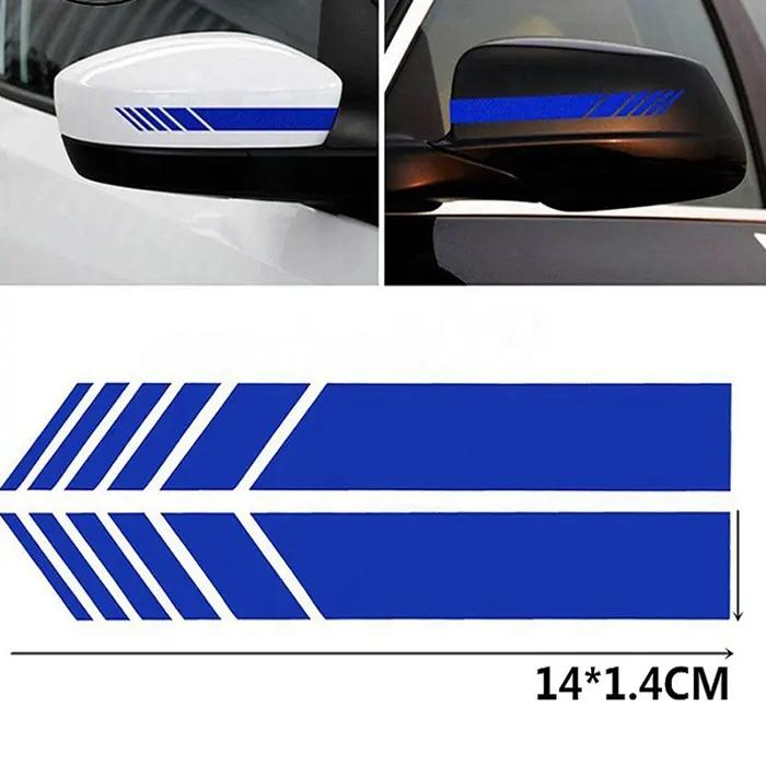 Car Rear View Mirror Stickers Decor Stripes Decal Waterproof DIY Car Body Sticker Side For All Car Auto Accessories