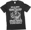 T-shirt Homme Vieux Grincheux Marchez T-shirt Cadeau Anniversaire Grand-père