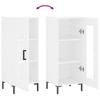 Sideboard White 34.5 x 34 x 90 cm Particleboard