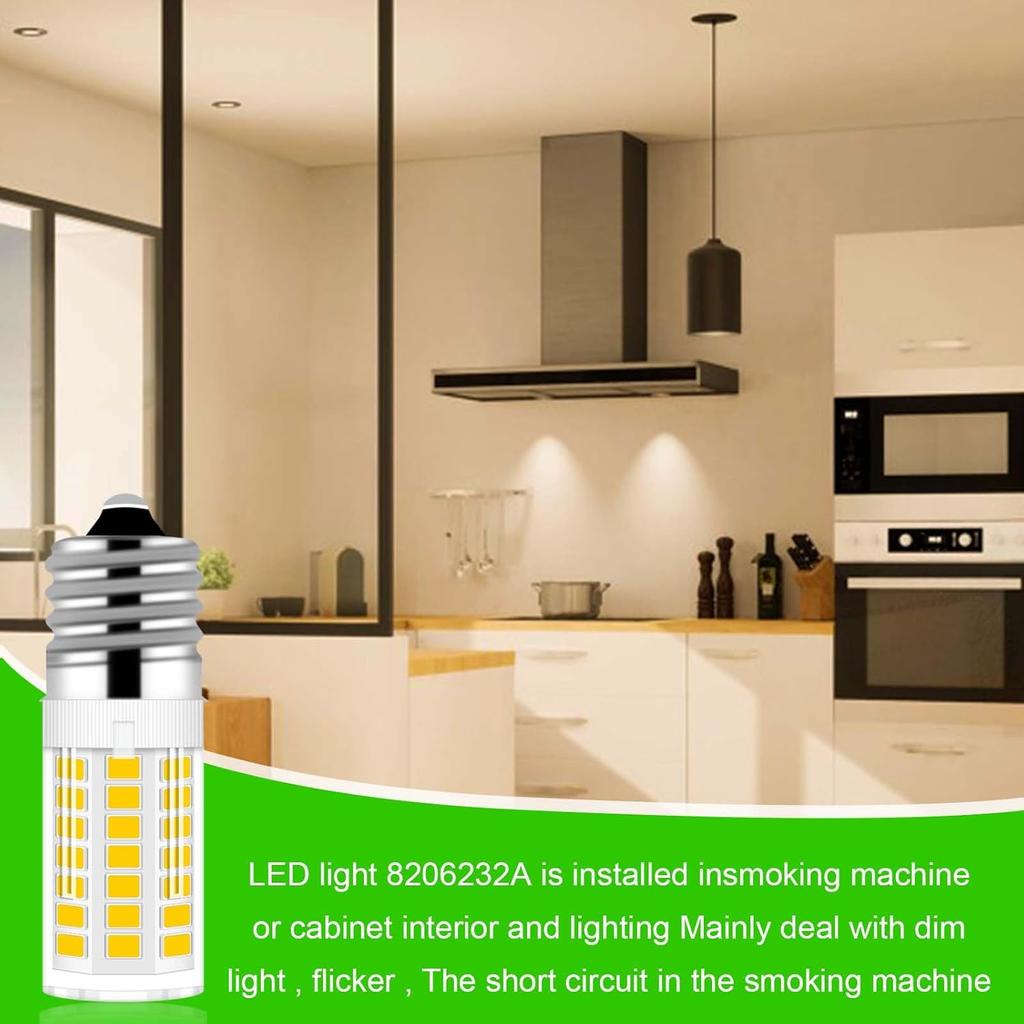 KEI D28x kel 2816x Refrigerator Bulb 3W E17 LED Fridge Light Bulb Kei 125v 40W Appliance Bulbs, 5304522314 5304517886 Natural White 4000K 100V-265V