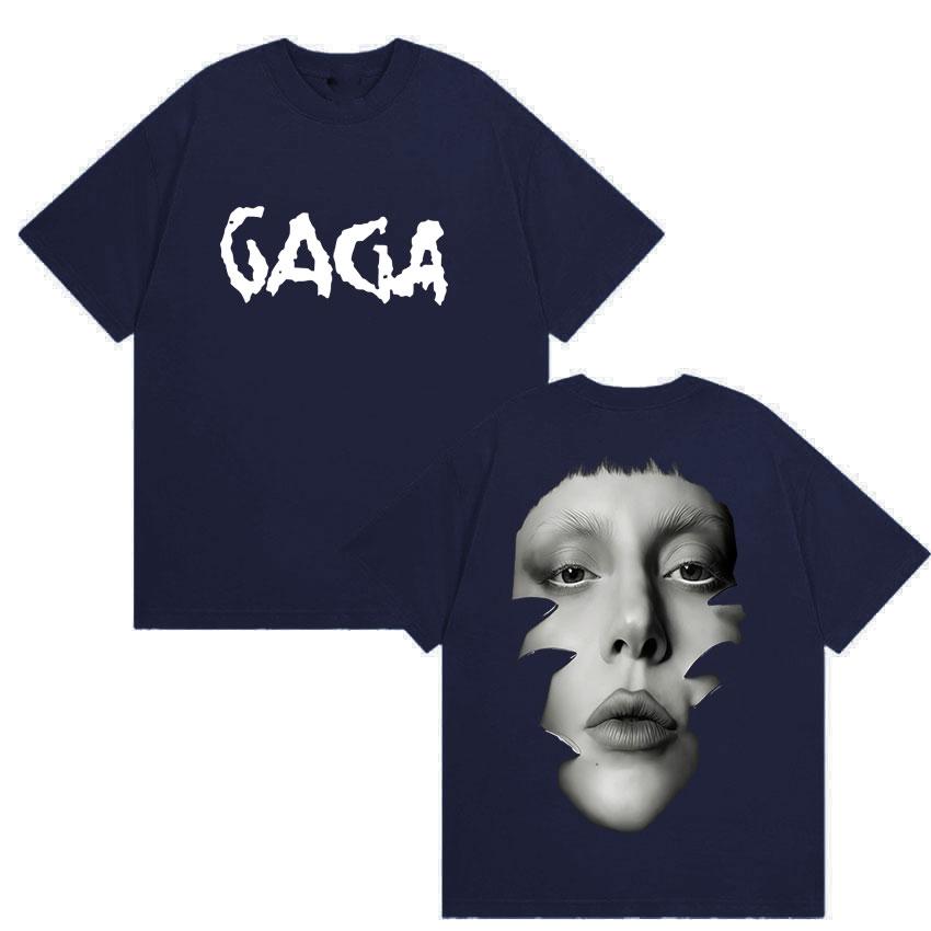 Lady Gaga The Mayhem Ball Tour 2025 Graphic T-Shirts Unisex Women Casual 100% Cotton Short Sleeve T Shirt Hip Hop Clothing T-shirt