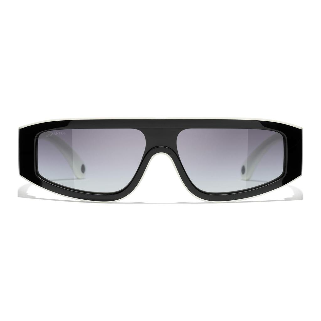 Chanel Irregular Frame Acetate Sunglasses Unisex sunglasses Black CH6057-1656/S6