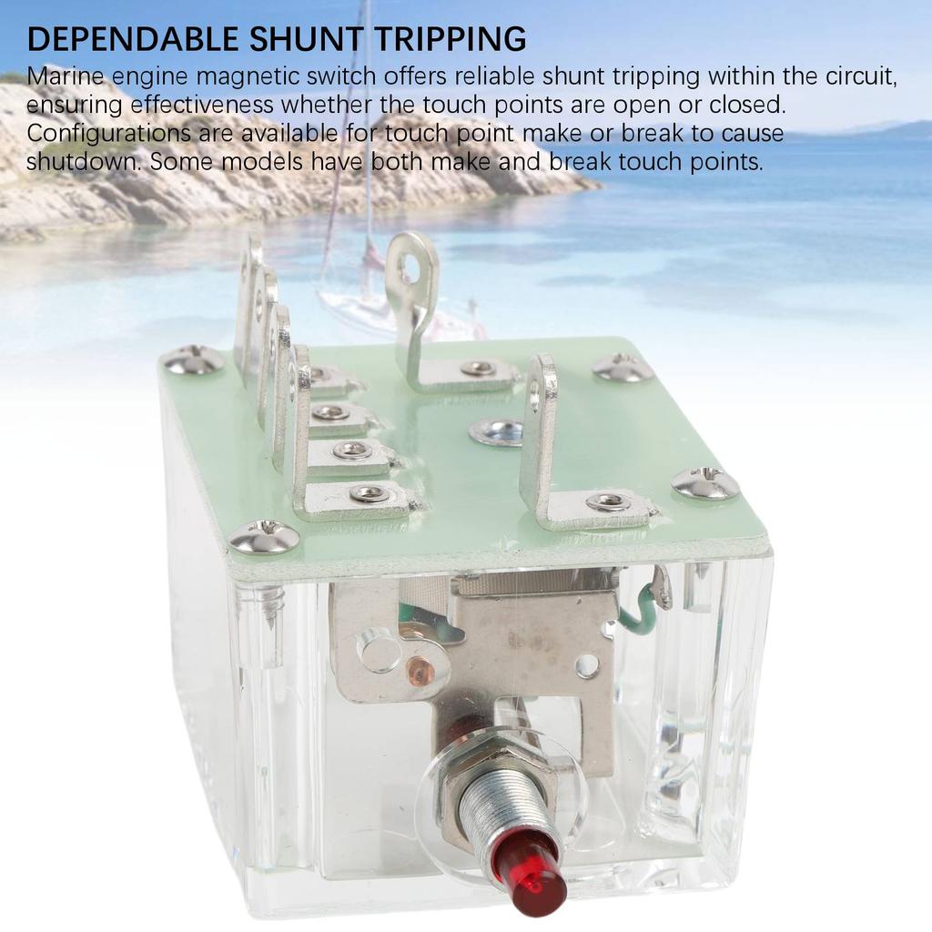 12V Magnetic Switch Closed Loop Wiring 518APH 12 Replacement for Bandit Chipper Marine Engine