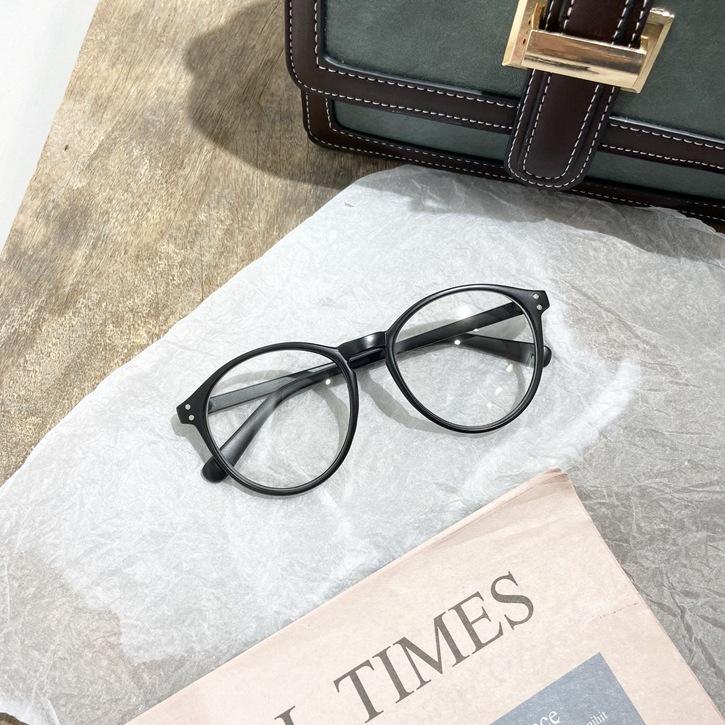 Plain Makeup Artifact, Big Face, Thin, Myopia, Glasses Frame, Women'S Brown Leopard Print Glasses, Black Frame, Can Be Equipped With Power