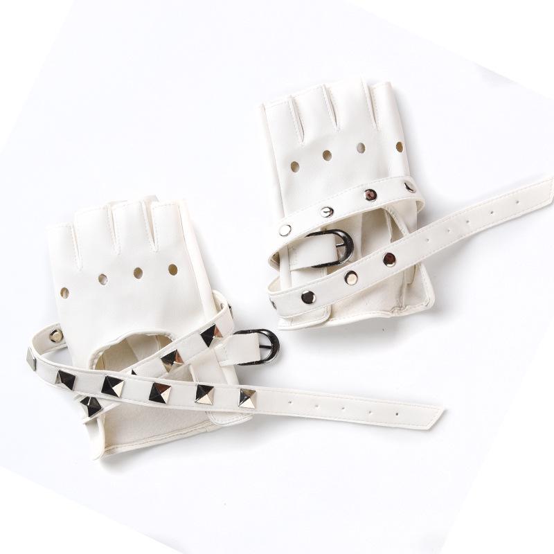 

Унисекс Митенки с заклепками для сцены и хип-хоп выступлений One Size