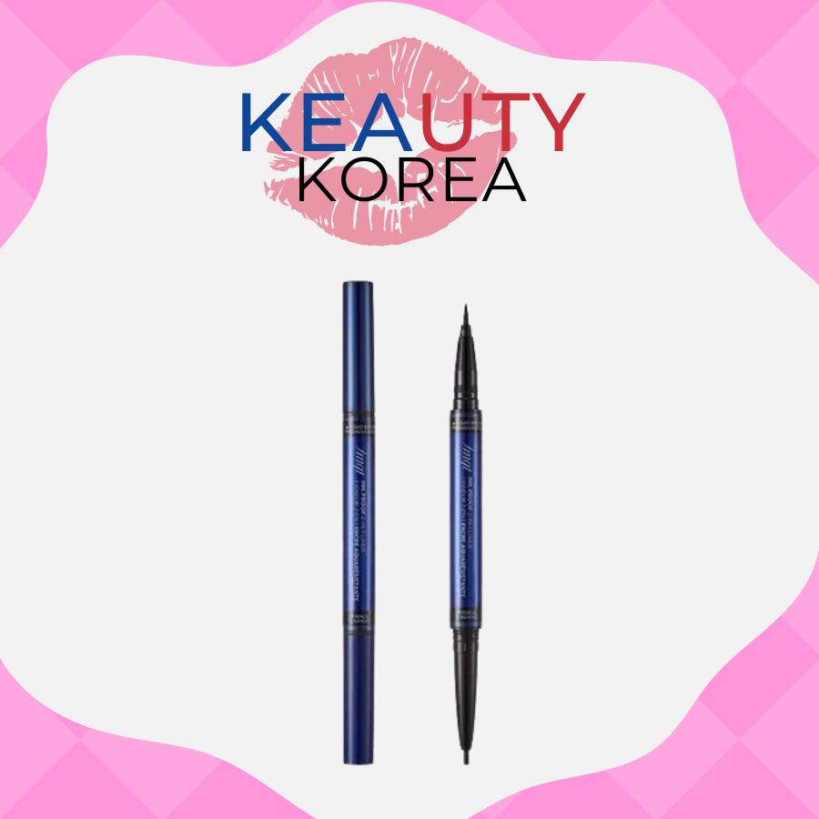 The Face Shop FMGT Ink Proof 2 in 1 Liner (Brush 0.6g / Pencil 0.13g) 01 Black Proof