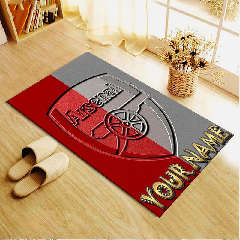 Custom Name Arsenal Carpet Rug for Living Room Bedroom Home Sofa Decoration,Kids play Non-slip Floor Mat