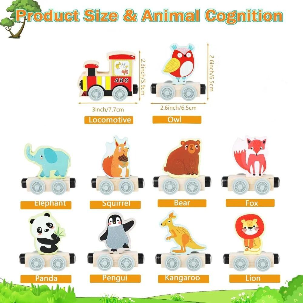 Transportation Train Wooden Toy Educational Wooden Magnetic Train Magnetic Train Toys  Kids Toy