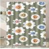 Marine Organisms Washable Dirt-Resistant Shower Curtain Shower Head Waterproof Polyester Bath Curtain For Home Decor Accessories