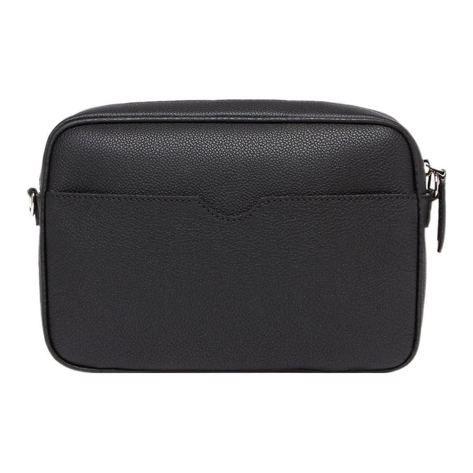 Fendi Logo Zip Camera Bag Men Shoulder Bag Black 7M0286-AMAC-F0GXN