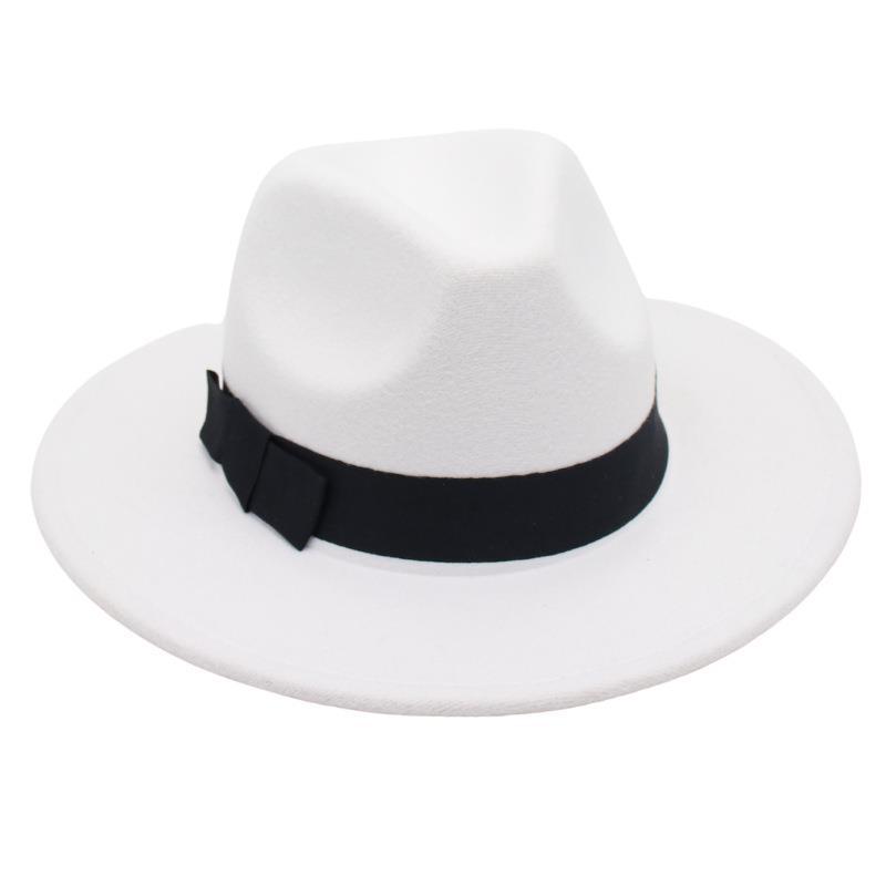 Vintage Top Hat Shanghai Beach Retro Jazz Hat Men'S And Women'S Wedding Felt Hat Versatile Nostalgic Woolen Hat Foreign Style Wholesale