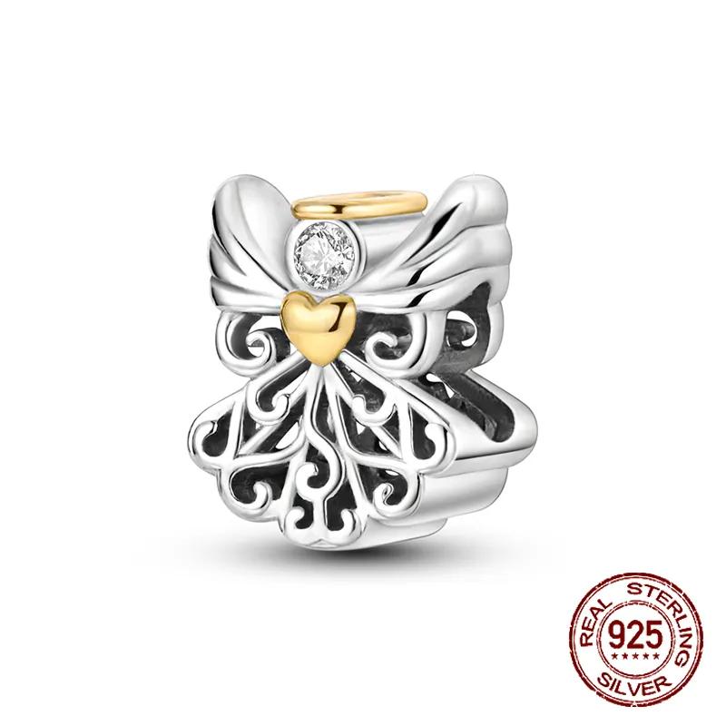 Copper Yellow Sunflower Scarecrow Ginkgo Charm Compatible With Authentic Bracelets Charm Bead Necklaces Diy Female Jewellery