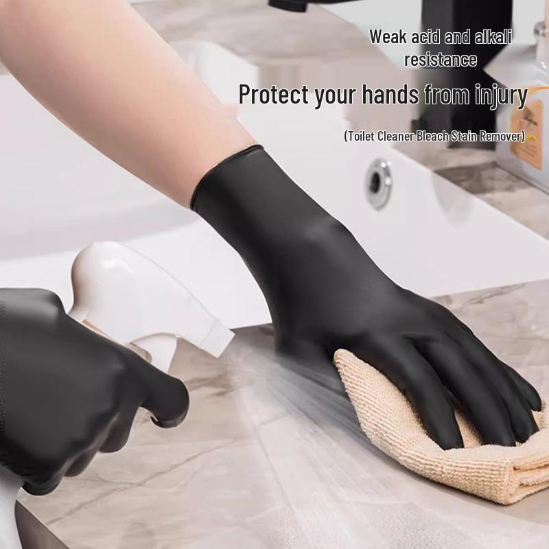 

Утолщенные одноразовые перчатки из нитрилового латекса и ПВХ: Защита пищевого класса для использования в косметических целях, на кухне и в сфере общественного питания