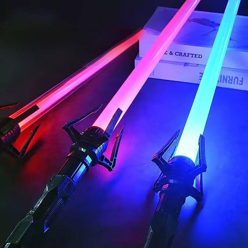Holiday props sword Toy Scalable Star Light Sword Luminous Fluorescent Rod Laser Rod Children's Sword Toy War Gift Outdoor Toys