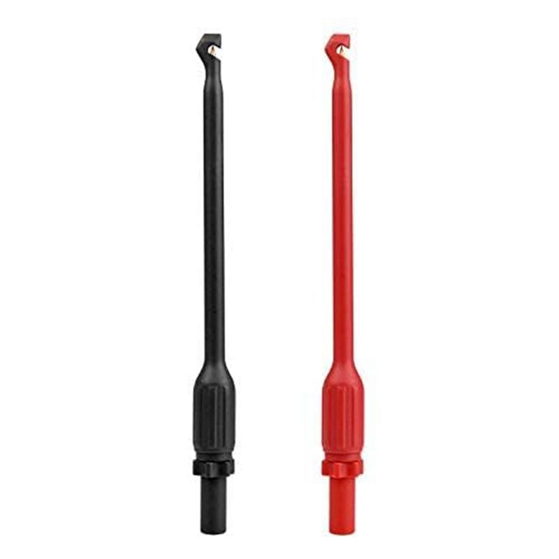 AD23-2Pcs/Set 4Mm Wire Piercing Clip 10A Automotive Test Lead Kit Automotive Wire Piercing Probe Puncture Wireback Probe Pins Ki