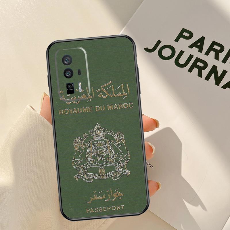 Morocco Flag Passport Case For Xiaomi 15T 14T 13T Pro 14 15 Ultra 17 Pro Max POCO F8 F7 F5 F6 X3 X5 X6 X7 Pro Coque