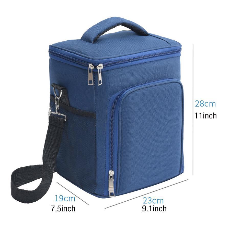 Video su Qual è Borsa per il pranzo per donne e uomini, congelabile, grande 15L, riutilizzabile, impermeabile, borsa cooler per lavoro, picnic, scuola o viaggio, doppio scomparto