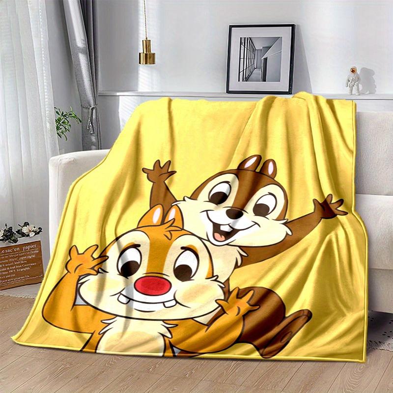 1 ks, "deka Chip a Dale Měkká a útulná Domácí dekorace na pohovku, postel, Cestování, Kempování, Auto, Pláž, Kancelářské zdřímnutí Perfektní dárek pro přátele"