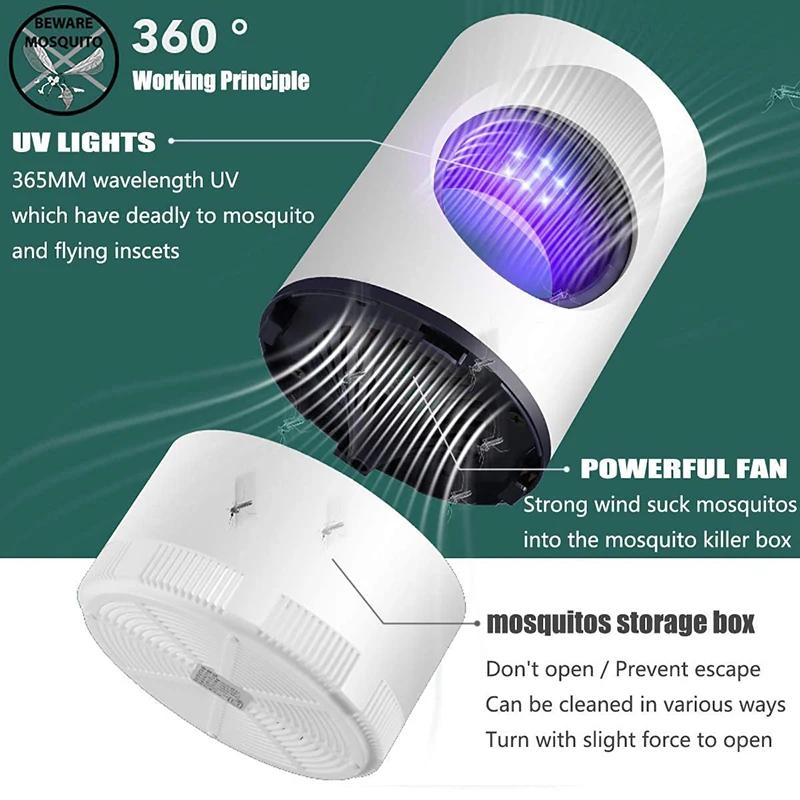 Electric Mosquito Killer Lamp Repellent USB Muggen Insect Killer Bug Zapper Anti Fly Repeller LED Trap Light