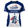 3D Printing Custom Name Men's T Shirt Badminton Pattern Fashion Tees Outdoor Daily Exercise Quick Dry Crew Neck Short Sleeve Top