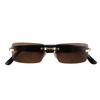 Real Time Translation Glasses Smart Bluetooth Translator Sunglasses Support for GPT DeepSeek Model Gold Brown