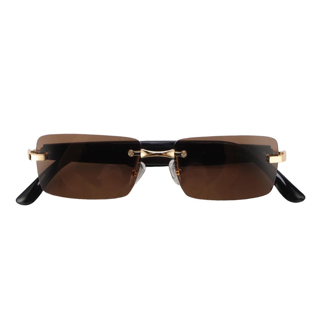 Real Time Translation Glasses Smart Bluetooth Translator Sunglasses Support for GPT DeepSeek Model Gold Brown