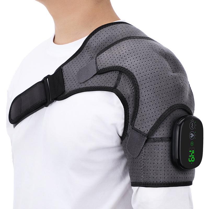 Rechargeable Heated Shoulder Massager with Touch Screen Controller