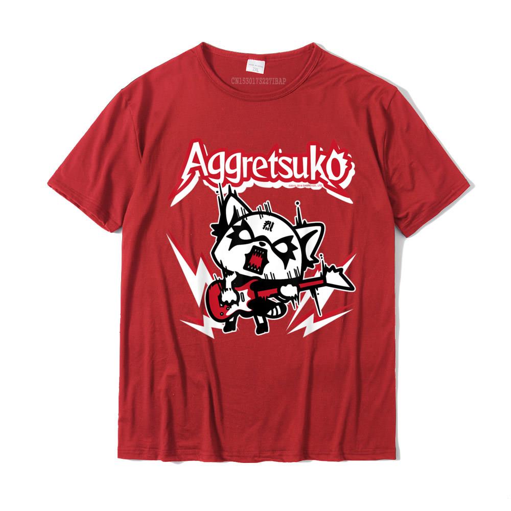 Aggretsuko Rocker Rage Tee Shirt Casual Custom Tops T Shirt New Design Cotton Unisex Top TShirts Plus Size