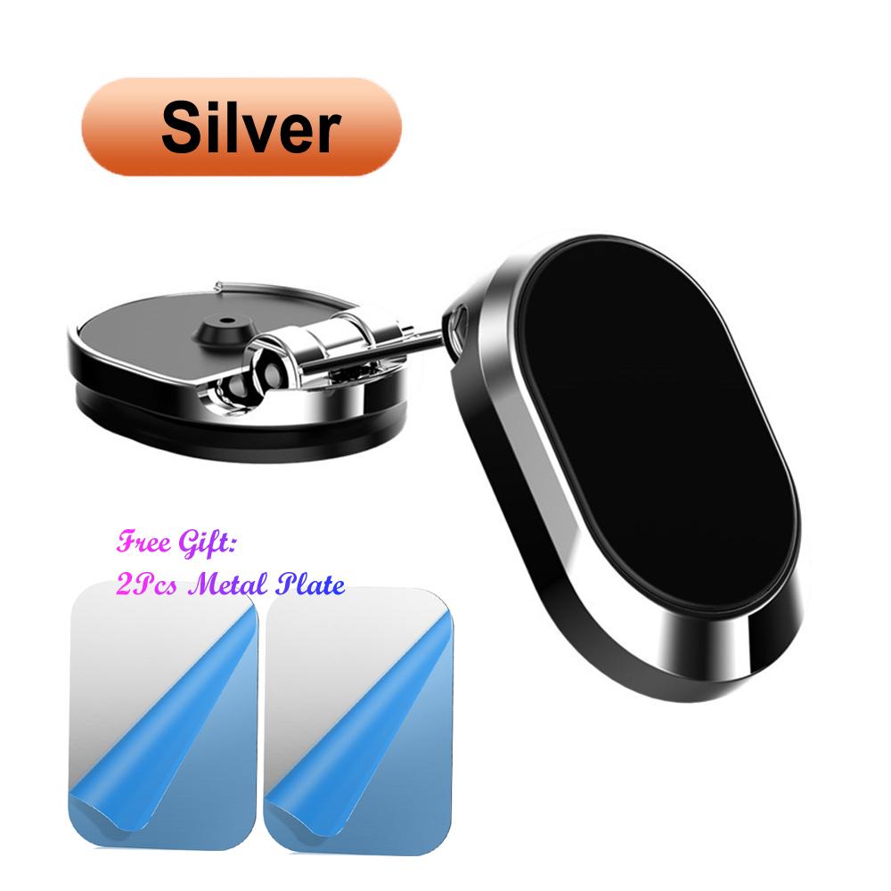 Magnetic Car Phone Holder Magnet Phone Bracket Foldable Dashboard Stand 360-degree Rotatable Navigation Holder Car