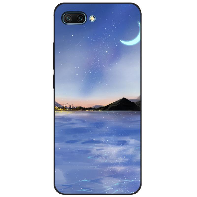 For honor 10 case soft silicon tpu back phone cover for huawei honor 10 Case Etui protective printing coque black tpu case