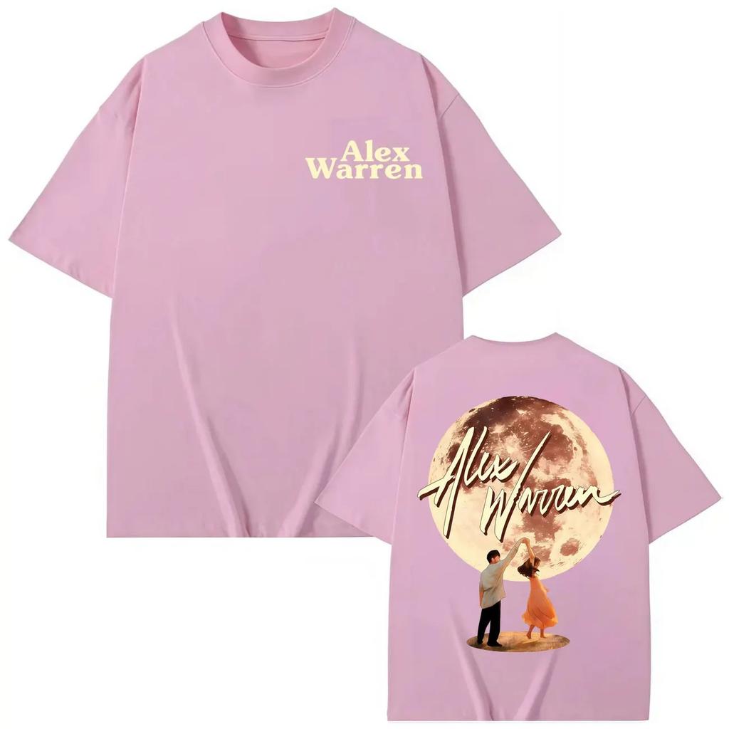 Singer Alex Warren Album Poster Pattern TShirt Fashion Y2K Short Sleeve TShirt Unisex Summer High Quality Cotton TShirt