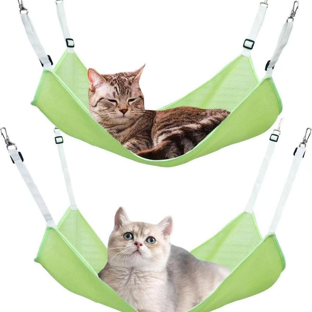 Universal Cat Hammock: Breathable Mesh Hanging Bed, Adjustable Swing for Cages