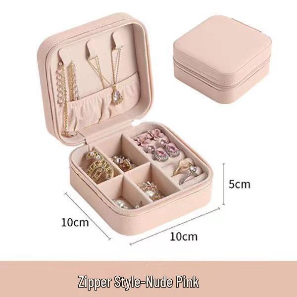 Portable Multifunctional Jewelry Storage Box – Large Capacity for Earrings and Accessories, Japanese Korean Style